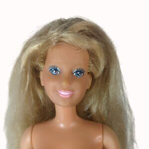 Vintage 1987 Maxi Doll By Hasbro Nude Blonde Hair Blue Eyes